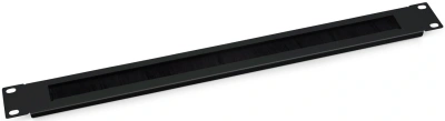 Кабельный органайзер горизонтальный Cabeus SH-J004A-BK 1U шир.:19" глуб.:12мм