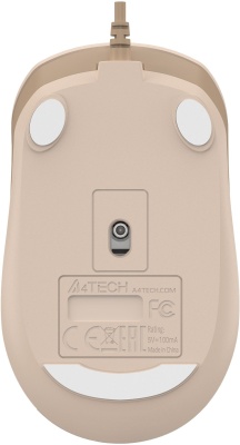 Мышь A4Tech Fstyler FM26 бежевый/коричневый оптическая 1600dpi USB для ноутбука 4but (FM26 USB (CAFE LATTE))