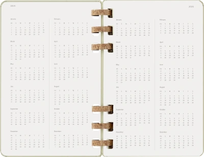 Еженедельник Moleskine ACADEMIC SPIRAL Large 150х210мм 200стр. спираль киви