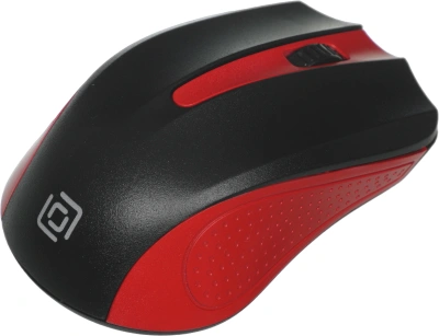 Мышь Оклик 485MW черный/красный оптическая 1600dpi беспров. USB для ноутбука 3but (997828)