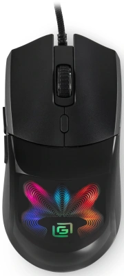 Мышь Оклик 714GM черный оптическая 7200dpi USB 6but (1620717)