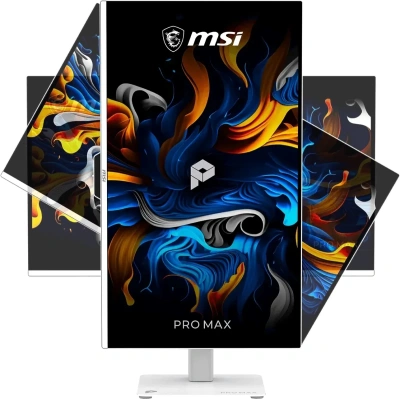 Монитор MSI 26.5" Max 271UPXW12G белый QD OLED LED 16:9 HDMI M/M матовая HAS Piv 250cd 178гр/178гр 3840x2160 120Hz FreeSync Premium Pro DP 4K USB 6.6кг