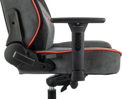 Кресло игровое A4Tech Bloody GC-680 серый/черный искусственная замша с подголов. крестов. металл