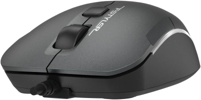 Мышь A4Tech Fstyler FM26 серый/черный оптическая 1600dpi USB для ноутбука 4but (FM26 USB (SMOKY GREY))