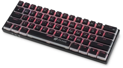 Клавиатура Оклик K763W механическая черный USB беспроводная BT/Radio Multimedia for gamer LED (1920548) кабель 1.5м