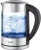 Чайник электрический Vitek VT-WK1046 1.7л. 2200Вт черный/серебристый корпус: стекло/металл