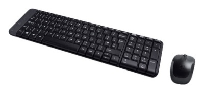 Клавиатура + мышь Logitech MK220 клав:черный мышь:черный USB беспроводная (920-003169)