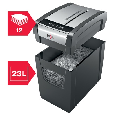 Шредер Rexel Momentum X312-SL (секр.P-3) фрагменты 12лист. 23лтр. скрепки скобы