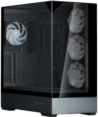Корпус Zalman P40 Prism Plus черный без БП ATX 5x120mm 2xUSB3.0 audio bott PSU