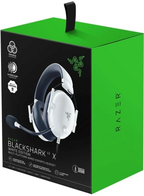 Наушники с микрофоном Razer Blackshark V2 X белый/черный 1.3м мониторные оголовье (RZ04-03240700-R3M1)