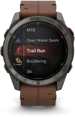 Смарт-часы Garmin Fenix 8 Pro 51мм 1.4" AMOLED корп.серый рем.песочный разм.брасл.:135-225мм (010-03199-40)