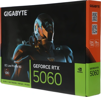Видеокарта Gigabyte PCI-E 5.0 GV-N5060OC-8GL 1.0 NVIDIA GeForce RTX 5060 8Gb 128bit GDDR7 2497/28000 HDMIx1 DPx3 HDCP Ret low profile