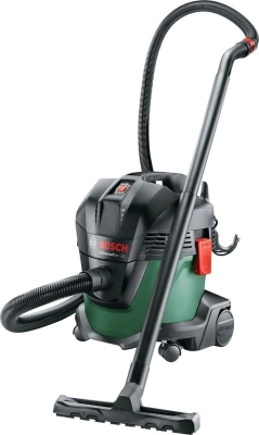 Строительный пылесос Bosch UniversalVac15 1000Вт (уборка: сухая/влажная/выдув) зеленый