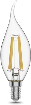 Лампа филам. Gauss Filament 11Вт цок.:E14 свеча 220B св.свеч.бел.нейт. CF35 (упак.:10шт) (104801211)