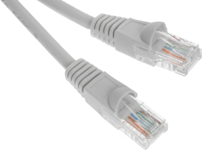 Патч-корд Buro UTP-5E-5M-G-LSZH UTP cat.5E 5м серый RJ-45 (m)-RJ-45 (m)