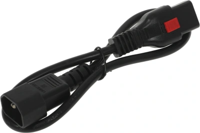 Шнур питания Lanmaster LAN-PP13L/14-0.5-BK C13-С14 проводник.:3x0.75мм2 0.5м 220В черный