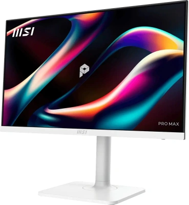 Монитор MSI 27" Pro MAX 271PHW E14 белый IPS LED 1ms 16:9 HDMI M/M матовая HAS Piv 1500:1 300cd 178гр/178гр 1920x1080 144Hz DP FHD USB 5.85кг