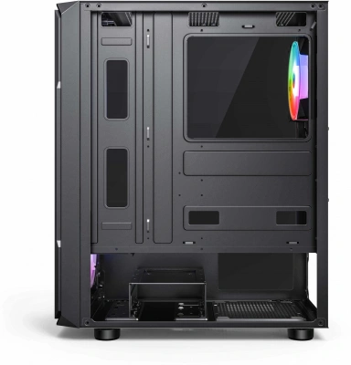 Корпус Accord 3338 черный без БП ATX 6x120mm 1xUSB2.0 1xUSB3.0 audio bott PSU