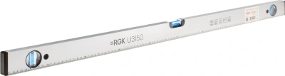 Уровень RGK U3150 пузырьковый 3глаз. магнит. серебристый/черный (752114)