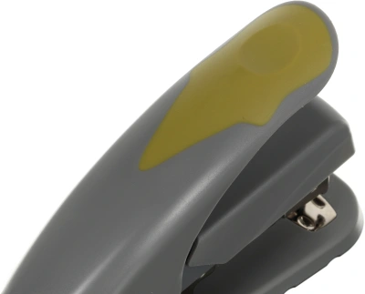 Степлер настольный Kw-Trio 5618GR/GREEN Soft-Touch 24/6 24/8 26/6 26/8 (40листов) снижение усилия серый/зеленый 100скоб