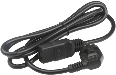 Шнур питания Hyperline PWC-IEC19-SHM-1.8-BK C19-Schuko проводник.:3x1.5мм2 1.8м 250В 16А (упак.:1шт) черный