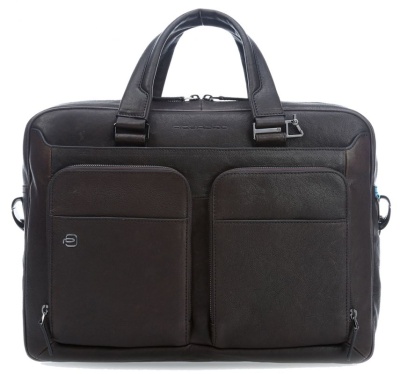 Сумка мужская Piquadro Black Square CA2849B3/TM с отделением для ноутбука 15" темно-коричневая натур.кожа