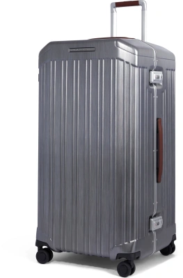 Чемодан Piquadro PQ-LM BV5213PQLM/NCU 42x37x80см 102л. 5.6кг. поликарбонат/натур.кожа серебристый