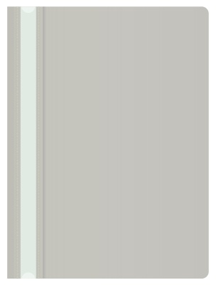 Папка-скоросшиватель Buro -PSE20BU/GREY A4 прозрач.верх.лист пластик серый 0.11/0.13