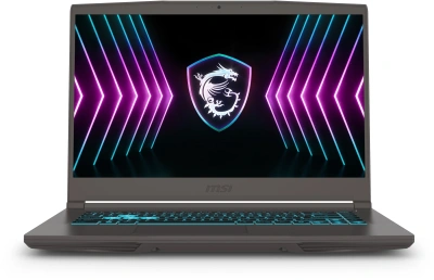 Ноутбук MSI Thin 15 B2RVE-3450XRU Core 5 210H 16Gb SSD512Gb NVIDIA GeForce RTX4050 6Gb 15.6" IPS FHD (1920x1080) без ОС grey WiFi BT Cam (9S7-16R831-3450)