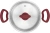 Кастрюля Rondell Heidi RDS-1112 2л. d=18см (с крышкой) стальной