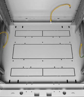 Шкаф коммутационный ЦМО (ШТК-М-24.6.6-1ААА) напольный 24U 600x600мм пер.дв.стекл 2 бок.пан. 700кг серый 455мм 60кг 180град. 1245мм IP20 металл