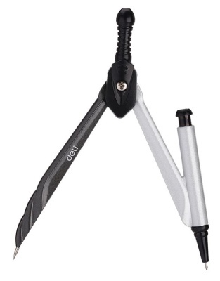 Циркуль Deli EG20302 металл в компл.:карандаш мех.