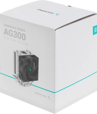 Устройство охлаждения(кулер) Deepcool AG300 Soc-AM5/AM4/1200/1700/1851 серебристый 4-pin 18-31dB Al+Cu 150W 350gr Ret (R-AG300-BKNNMN-G)