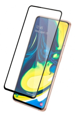 Защитное стекло для экрана Redline mObility черный для Samsung Galaxy A80 3D 1шт. (УТ000019284)