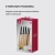 Набор ножей кухон. Rondell Urban RD-1010 компл.:4предм. разд.дос. черный/красный блистер Набор ножей кухон. Rondell Urban RD-1010 компл.:4предм. разд.дос. черный/красный блистер