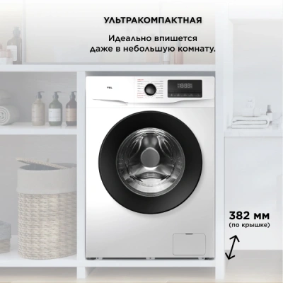 Стиральная машина TCL W-SF606W класс: A+++ загр.фронтальная макс.:6кг белый инвертор