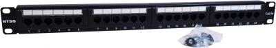Патч-панель NTSS NTSS-PP-1U-24-UTP-RJ45-5E-D 19" 1U 24xRJ45 кат.5E UTP