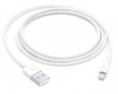 Кабель Apple A1480 MUQW3ZM/A USB (m)-Lightning (m) 1м белый