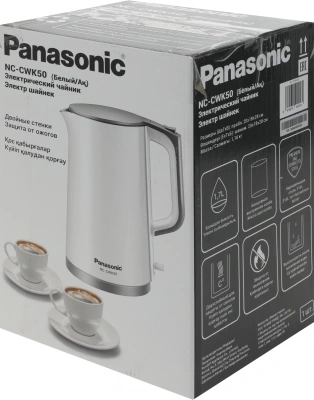 Чайник электрический Panasonic NC-CWK50 1.7л. 1500Вт белый корпус: пластик