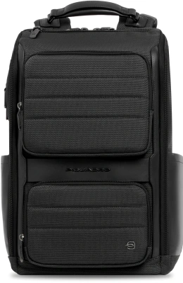 Рюкзак мужской Piquadro Oberon CA7278W150/N черный нейлон/натур.кожа