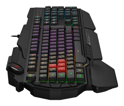 Клавиатура A4Tech B310N черный USB Multimedia for gamer LED (подставка для запястий) кабель 1.8м