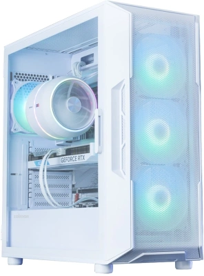 Корпус Zalman i3 Neo V2 белый без БП ATX 7x120mm 5x140mm 1xUSB3.0 audio bott PSU