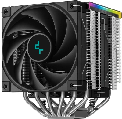 Устройство охлаждения(кулер) Deepcool AK620 Digital SE ARGB Soc-AM5/AM4/1200/1700/1851 черный 4-pin 19-28dB Al+Cu LCD 260W 1400gr Ret (R-AK620-BKADMN-GJD)