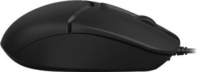 Мышь A4Tech Fstyler FM12S черный оптическая 1200dpi silent USB 3but (FM12S BLACK)