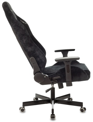 Кресло игровое Knight N1 Fabric черный Light-20 с подголов. крестов. металл