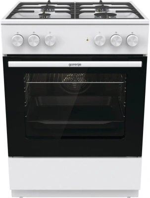Плита Комбинированная Gorenje GK6A40WFFM белый (без крышки) реш.чугун