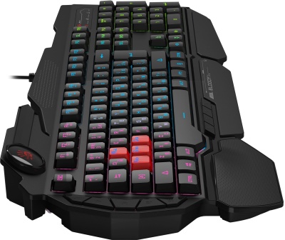 Клавиатура A4Tech B314 черный USB Multimedia for gamer LED (подставка для запястий) кабель 1.8м