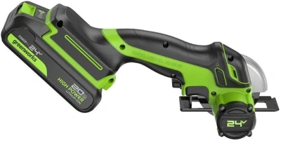 Углошлифовальная машина Greenworks GD24UCS 500Вт 20000об/мин рез.шпин.:M6 d=76мм (3402007CUA)