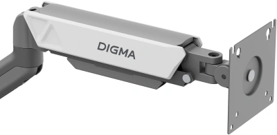 Кронштейн для мониторов ЖК Digma D-MM101 серый 17"-32" макс.9кг крепление к столешнице поворот и наклон