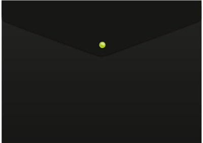 Конверт на кнопке Бюрократ Черный Опал BLPK803A4/1 A4 пластик 0.18мм черный (упак.:4шт)